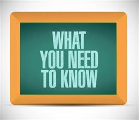  Need to Know