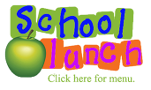 Illustration of school lunch logo Illustration of school lunch logo