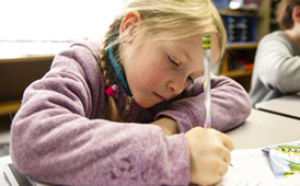  Student at work