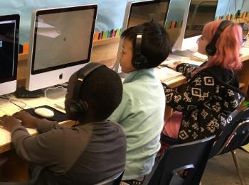 Students Learning on a computer 