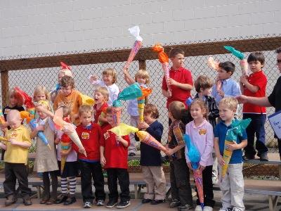 Students in celebration