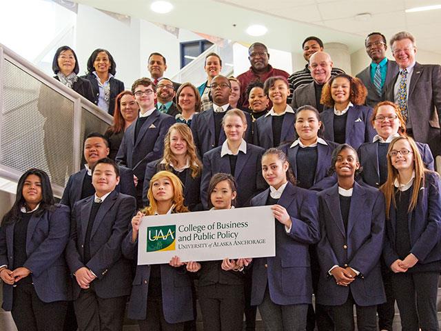Clark Students at UAA College of Business 