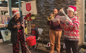 ASD Staff working the corner for Salvation Army.