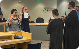 Board Members being sworn in to office