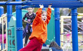  Child on monkey bars