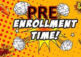  Pre-Enrollment Clipart