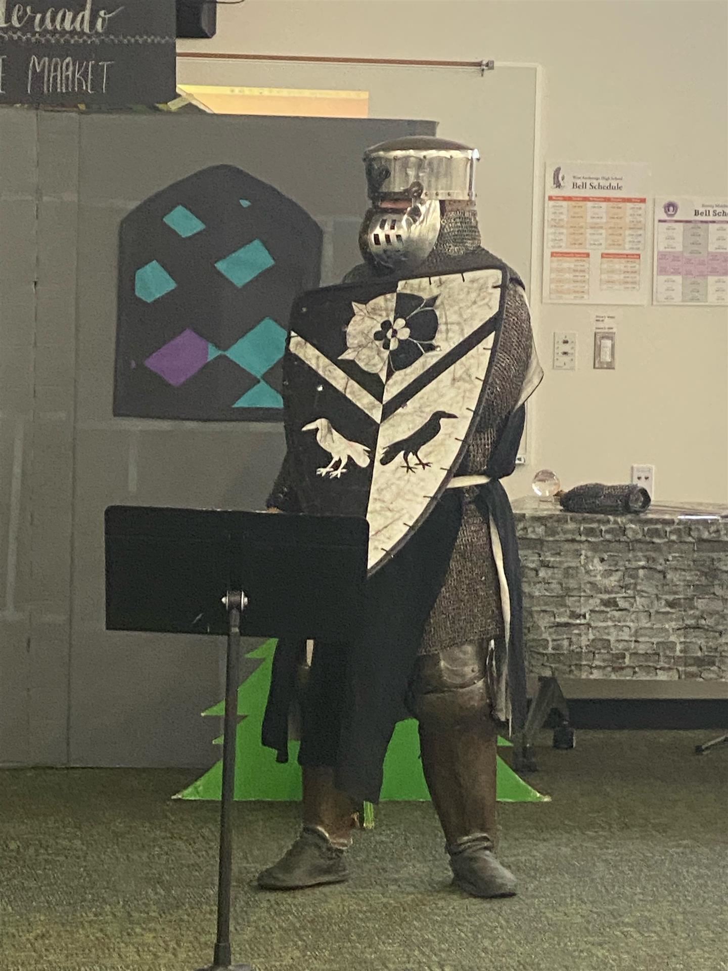 knight at the renaissance fair