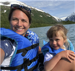 Mrs. Burr with her daughter