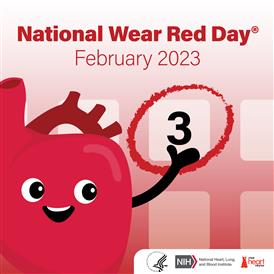 Feb 3rd Wear red Day