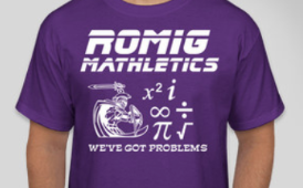  purple Romig mathletics shirt