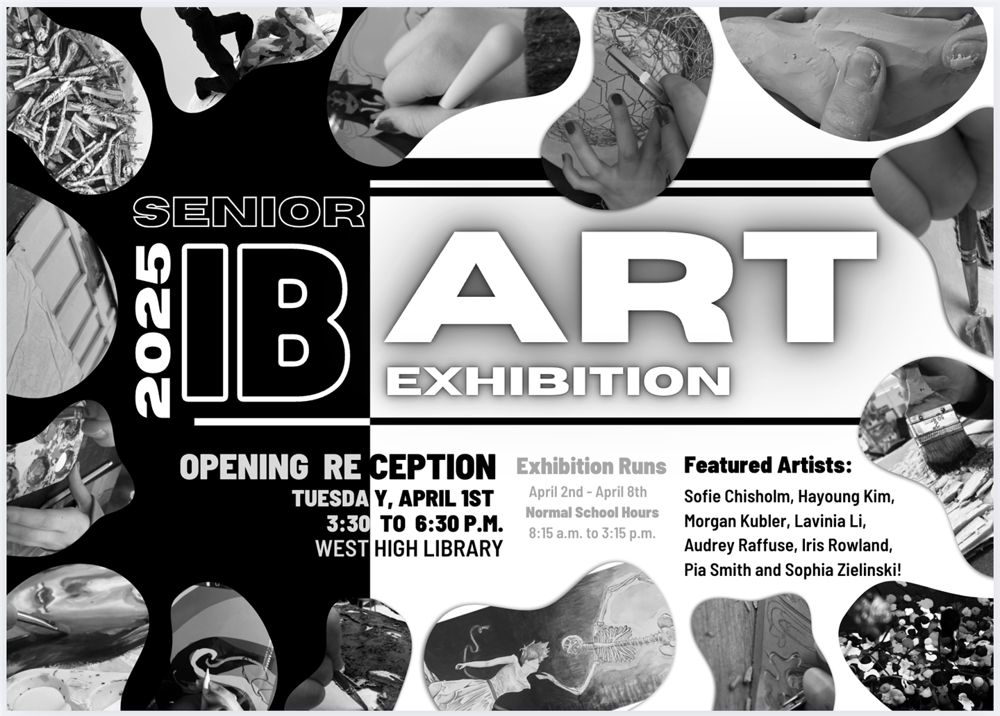 IB Art Show promotional flyer