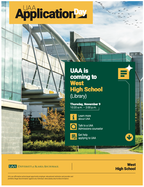 UAA Application Day flyer