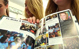 stock photo of a yearbook 
